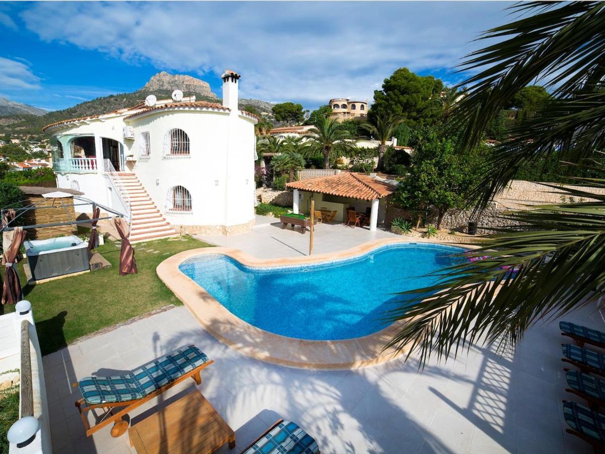 Villa Belucra,10P,Seaview,Jacuzzi,Pool Calpe Eksteriør billede